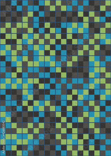 Abstract Geometric Pattern generative computational art illustration