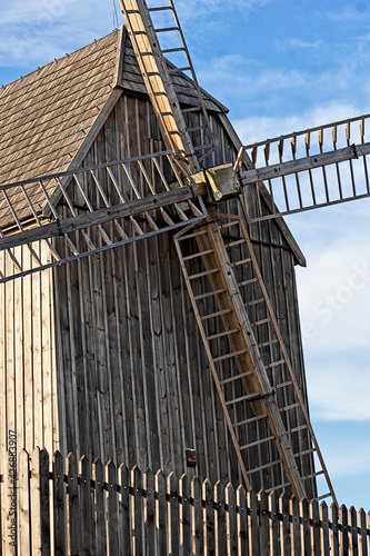 Windmill on a spring morning.Image