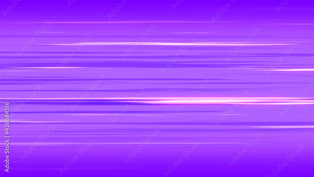 Fototapeta premium Abstract speed lines background illustration. Creative violet horizontal light speed wallpaper. Colorful gradient purple backdrop for anime or manga style. Modern template for graphic design.