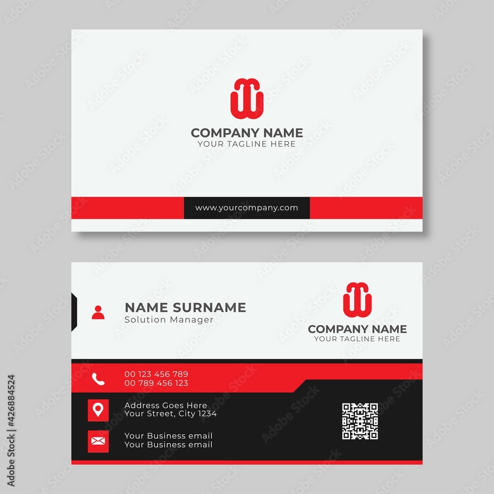 Simple and Elegant Business Card Template Simple and Elegant Business Card Template
