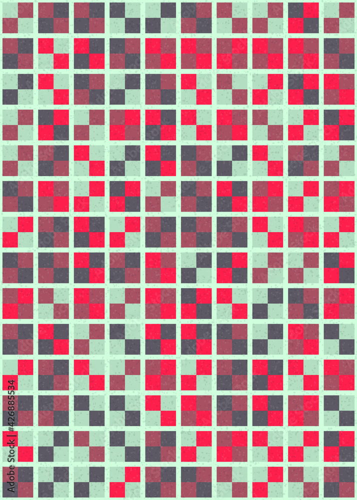 Fototapeta premium Abstract Geometric Pattern generative computational art illustration