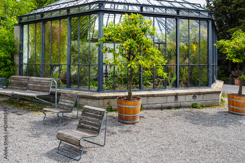Obraz na płótnie Botanical Garden in Zurich, Switzerland w salonie