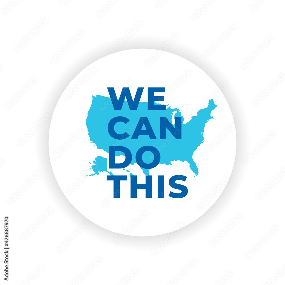 We Can Do This Sticker Covid-19 Corona Virus Vaccination We Can Do This Sticker Covid-19 Corona Virus Vaccination