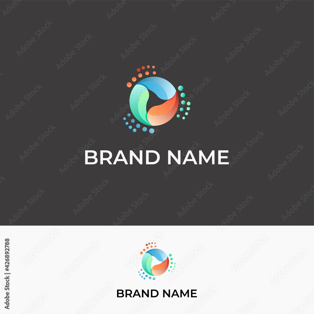  Logo contemporary, clean, simple, modern for any industry and company  - obrazy, fototapety, plakaty 