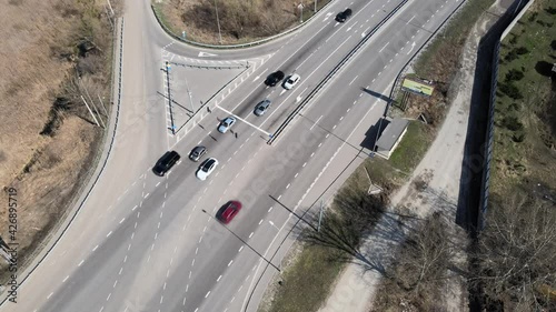 a bird's eye view of the crossroads