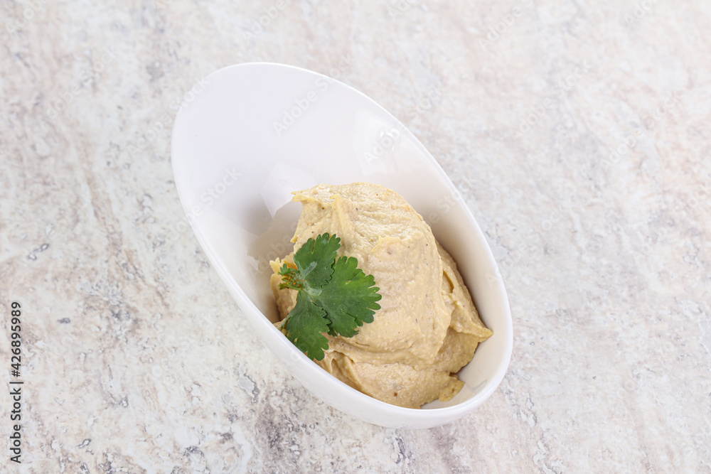 Traditional Jewish Hummus with olive oil Traditional Jewish Hummus with olive oil