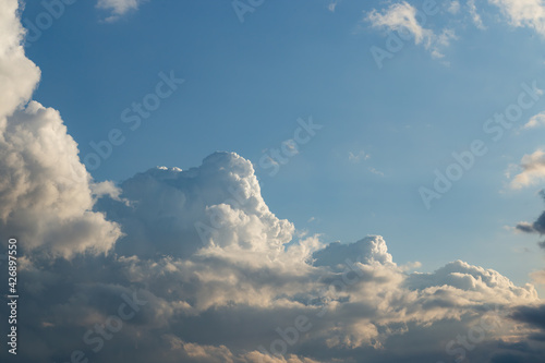 Beautiful clods over blue sky