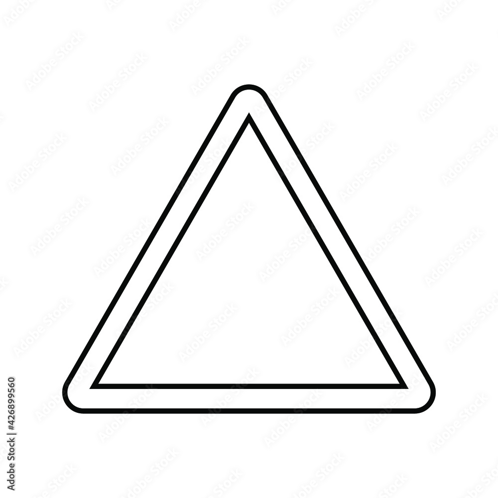 Triangle symbol design vector template on white background. eps 10 Triangle symbol design vector template on white background. eps 10