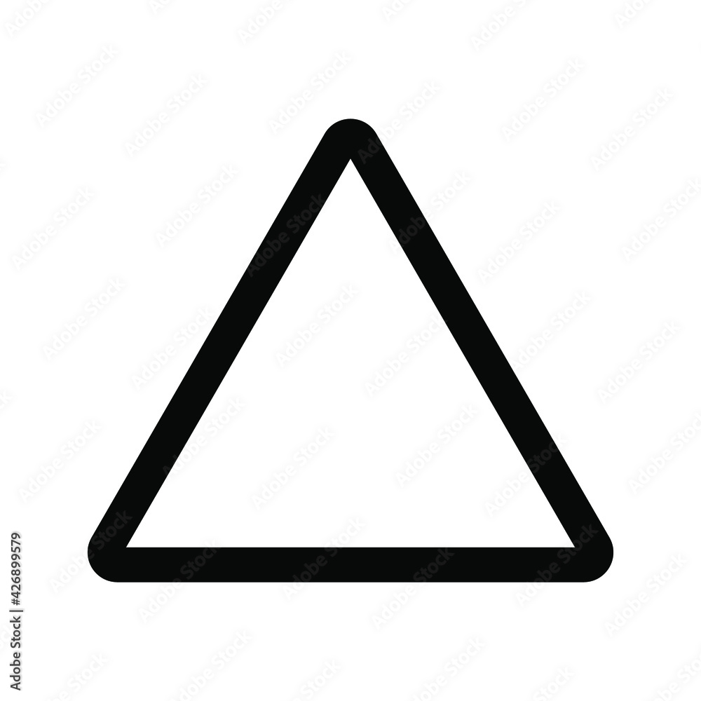 Triangle symbol design vector template on white background. eps 10 Triangle symbol design vector template on white background. eps 10