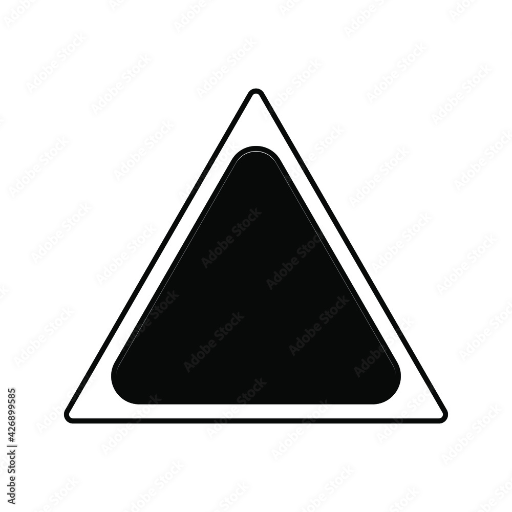 Triangle symbol design vector template on white background. eps 10 Triangle symbol design vector template on white background. eps 10