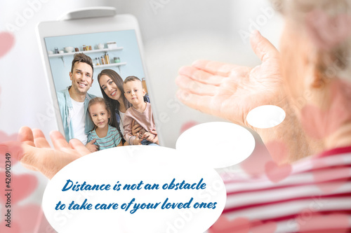 Hands of young and elderly ...