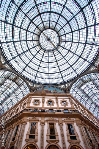 The Galleria Vittorio Emanuele II is one of the world s oldest shopping malls. It was designed in 1861 and built by Giuseppe Mengoni between 1865 and 1877. Milan
