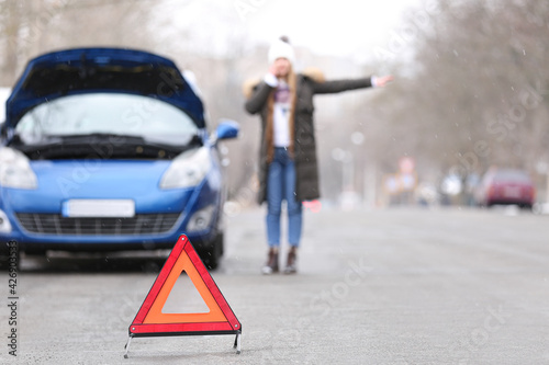 Emergency stop sign and str...