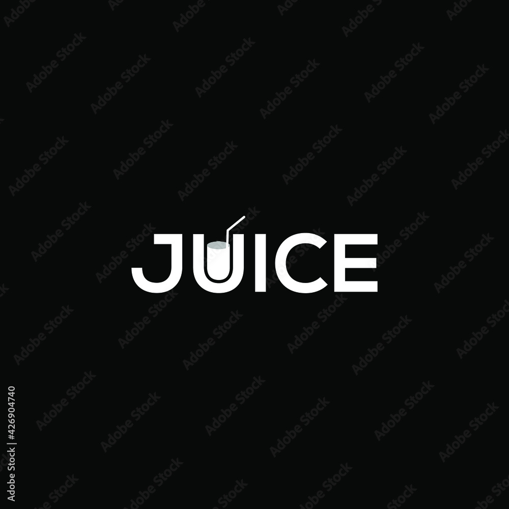 juice logo design vector