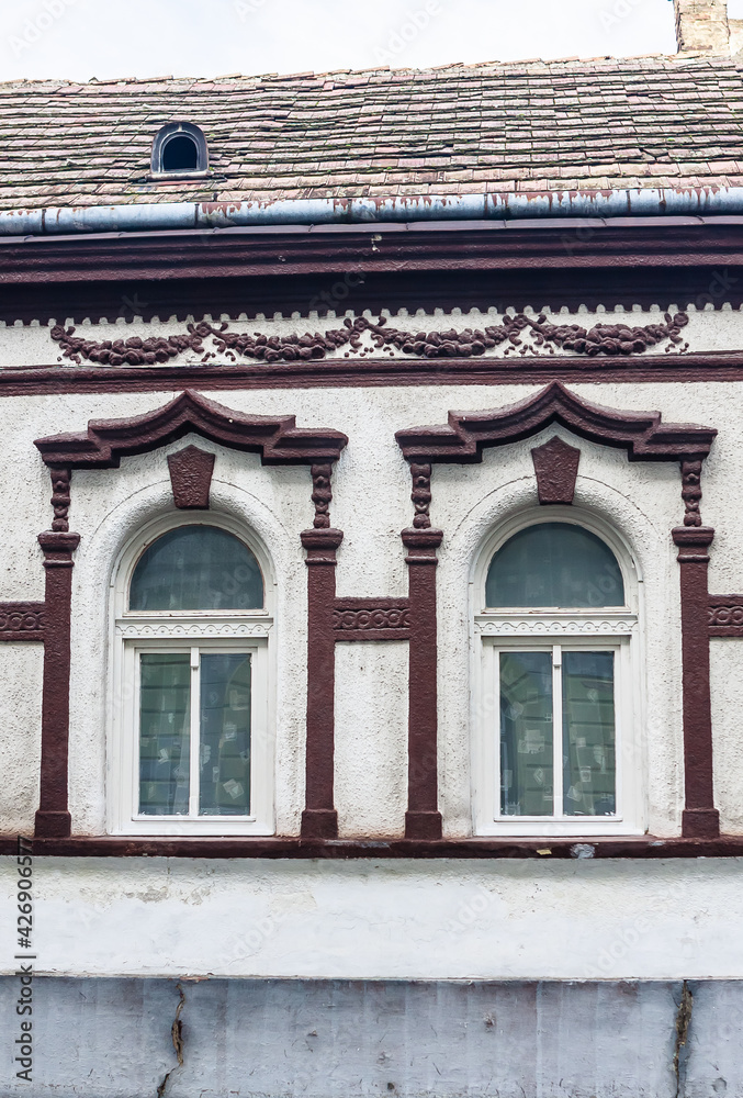 Fragment of the design of a residential building. Keszthely, Hungary, Europe