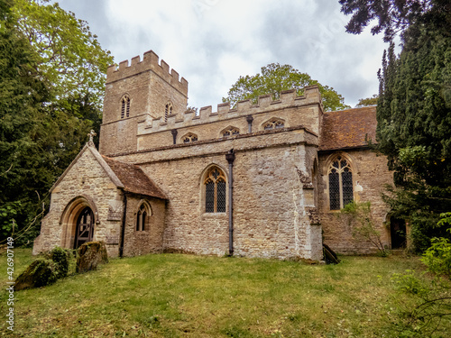  St Mary's Church in the English village of Hardmead between the towns of Newport Pagnell and Bedford in England.  This church is a Grade 1 listed building