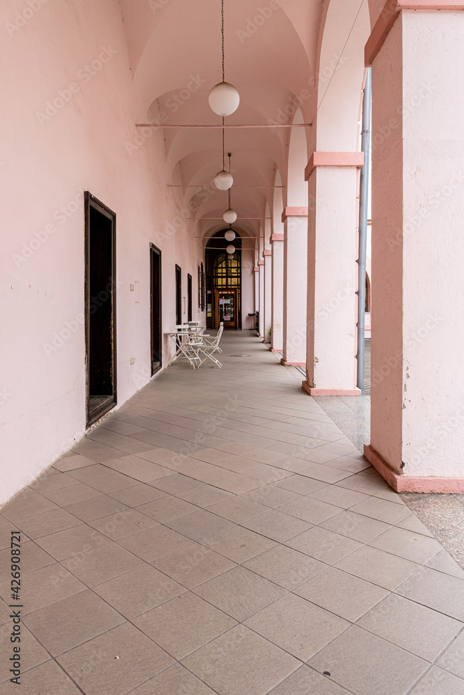 corridor in the old building