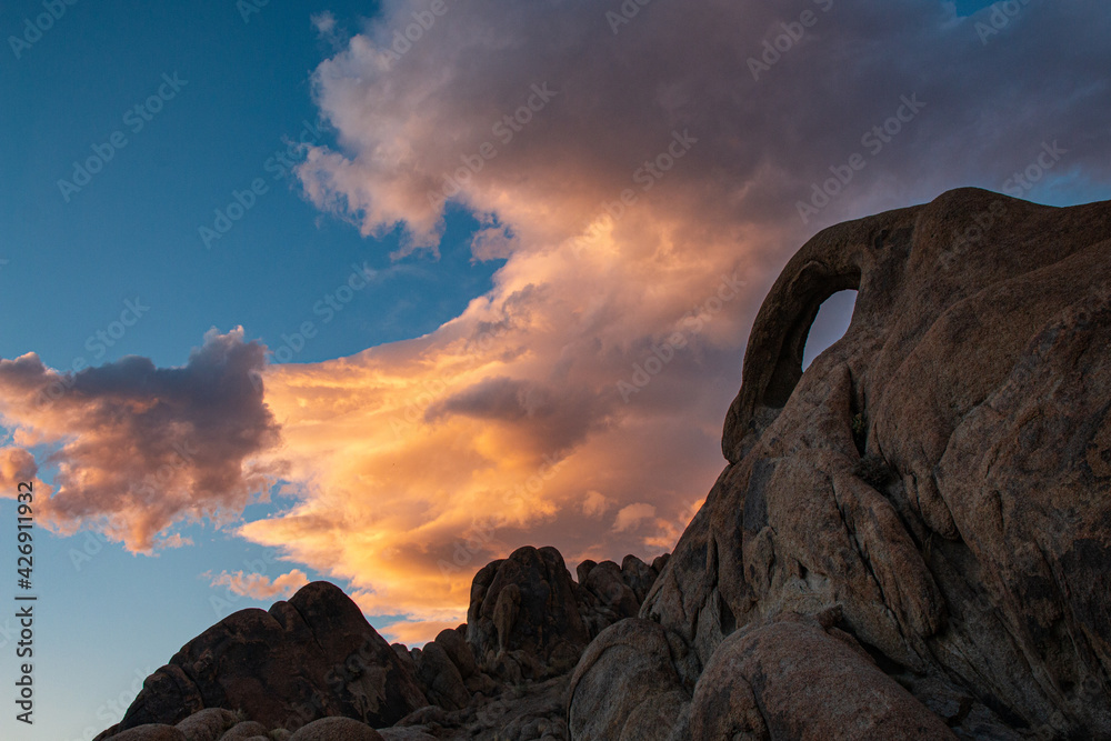 Eye of Alabama Hills and Clouds