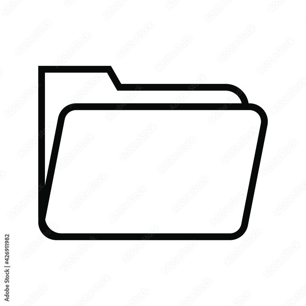 Folder Icon in trendy flat style isolated on white background, for your web site design, app, logo, UI. Vector illustration. Folder Icon in trendy flat style isolated on white background, for your web site design, app, logo, UI. Vector illustration.