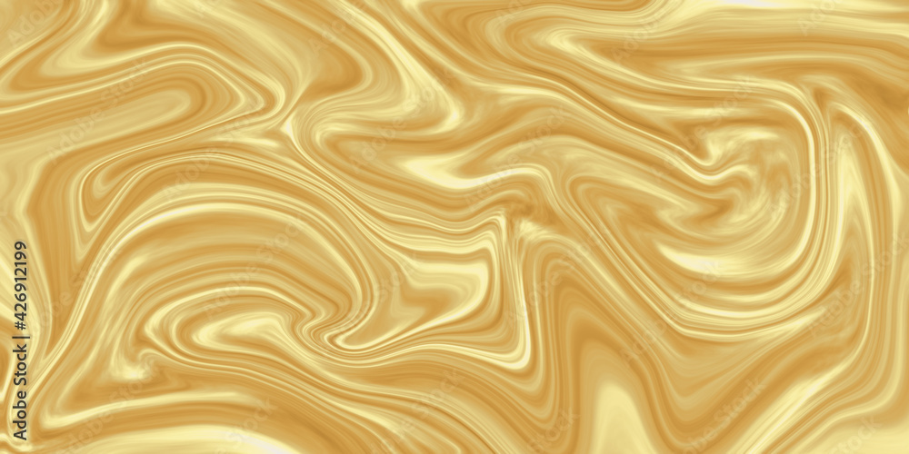 Abstract liquid background, texture, gold
