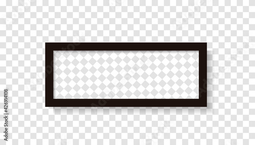 Frame for photos, exhibitions and brochures with a white background. Vector illustration