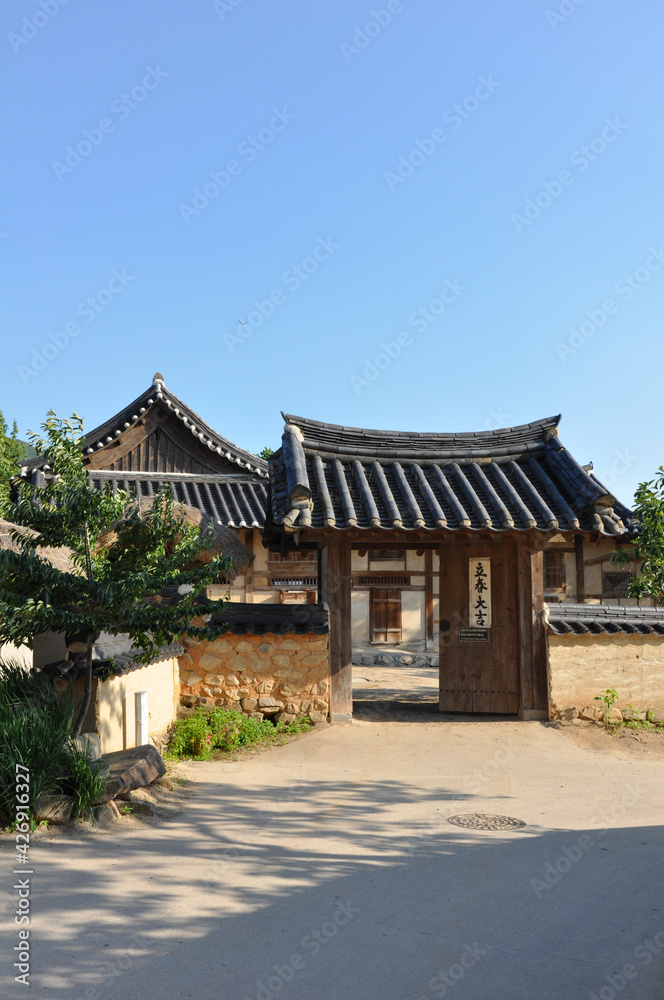 Hanok in Hahoe Folk Village, Andong, South Korea