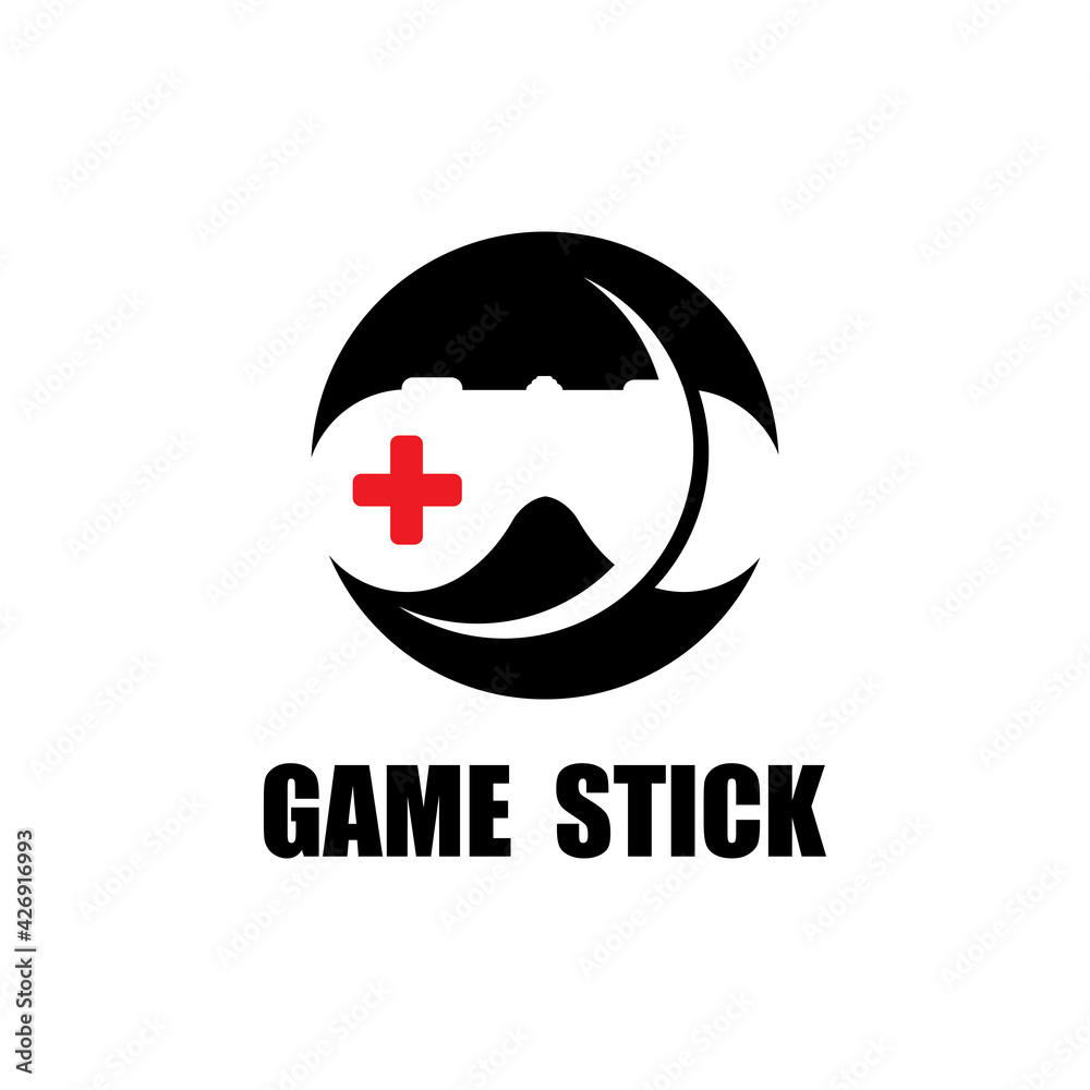 simple and cool free game stick icon vector logo simple and cool free game stick icon vector logo