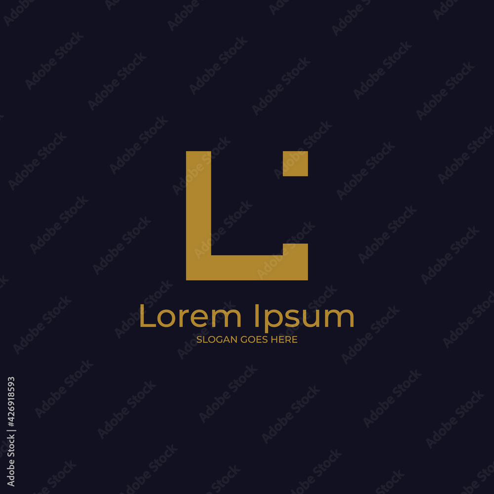 Obraz premium Luxury U letter logo vector 