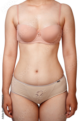 фотографія the body of a young woman in her underwear