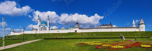 Kazan Kremlin, Mosque Kol Sharif, Kazan, Russia, panoramic view