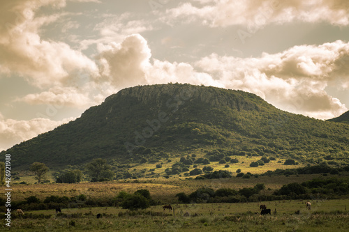 clouds over the mountains - landscape