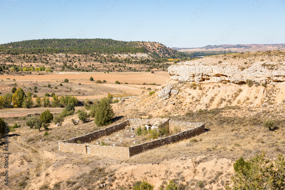 a summer landscape next to Navapalos (municipality of El Burgo de Osma), province of Soria, Castile and Leon, Spain