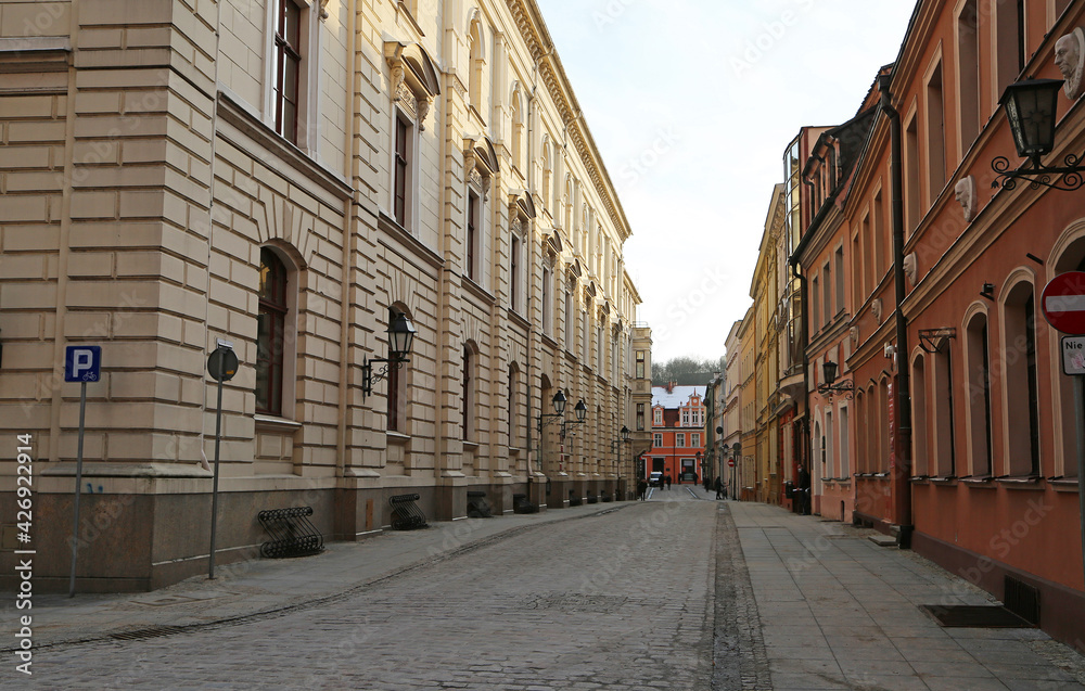 18th century street in Bydgoszcz - Poland