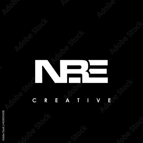 NBE Letter Initial Logo Design Template Vector Illustration