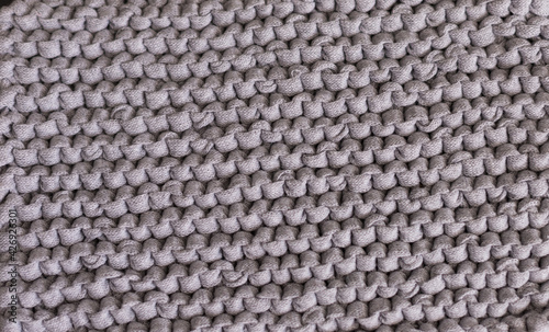 Wallpaper Mural Wool handmade gray knitted pattern. Horizontal image. Torontodigital.ca