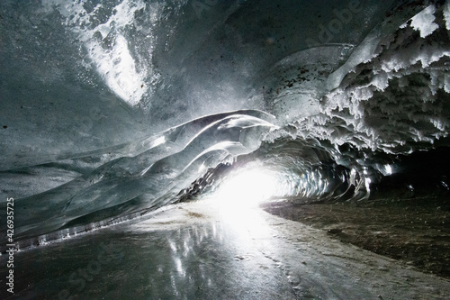 Castner Glacier Ice Cave on Richardson Hwy, Alaska photo