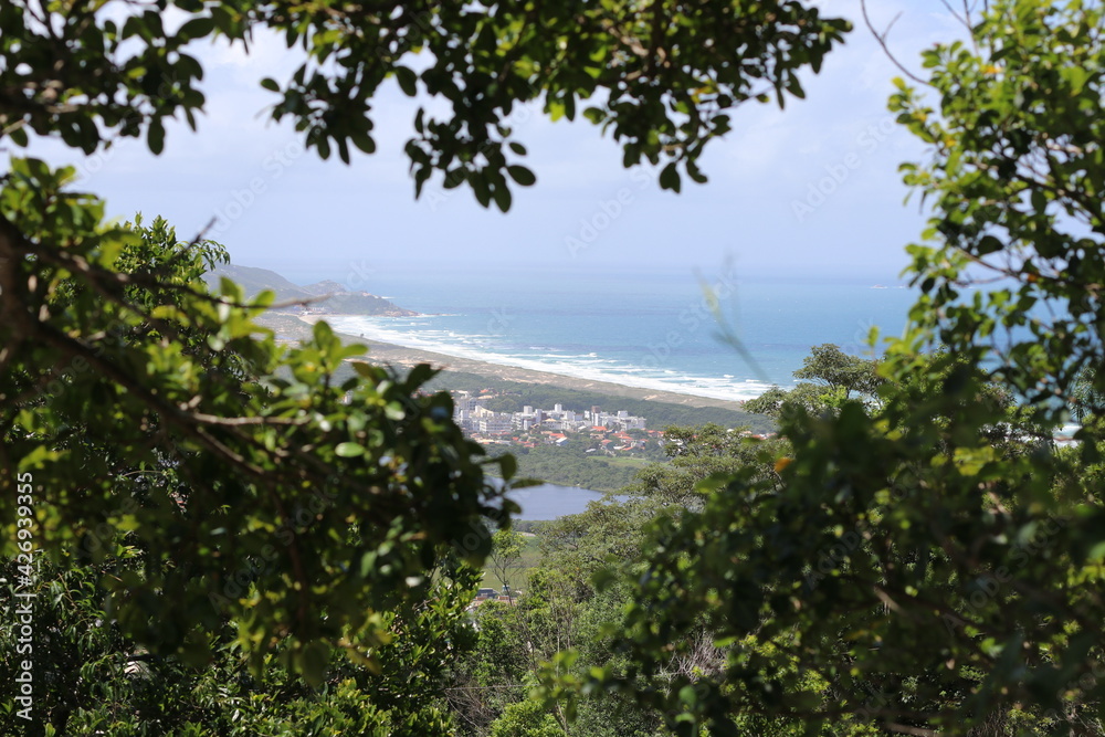 Florianópolis from above, beach view