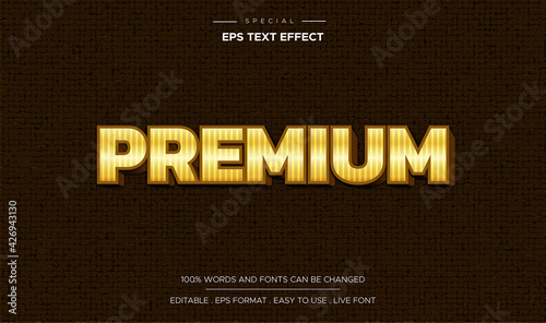 Fotografija Premium text effect with abstract background