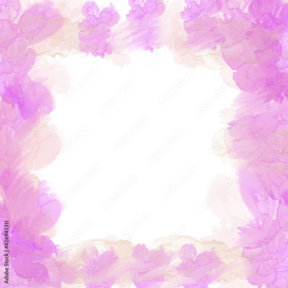 Alcohol ink abstract background, square format. Suitable for social media posting and for posters
