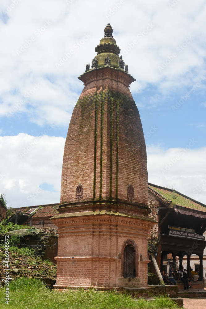 Peak style temple Bhaktapur Nepal