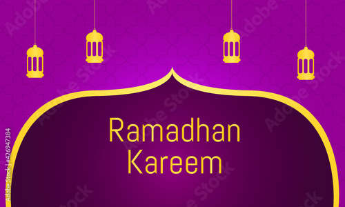 ramadan banner background suitable for marketing complement, and editable 