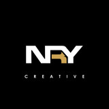 NRY Letter Initial Logo Design Template Vector Illustration