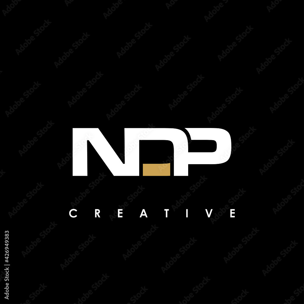 NDP Letter Initial Logo Design Template Vector Illustration