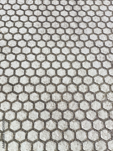 Mosaic tiled floor detail