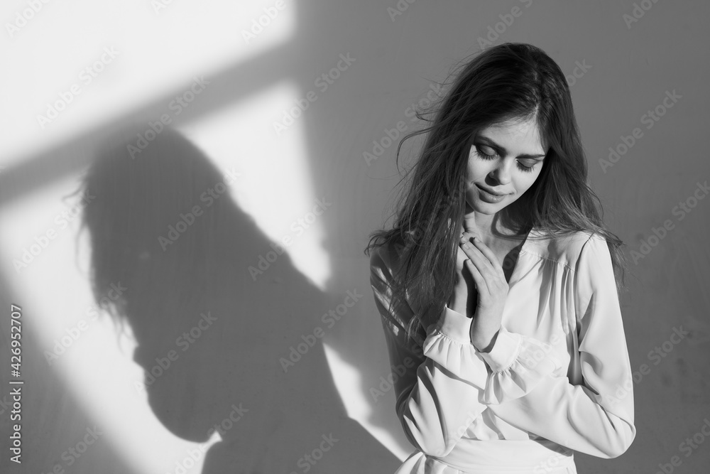 beautiful woman glamor black and white photoshoot model beautiful woman glamor black and white photoshoot model