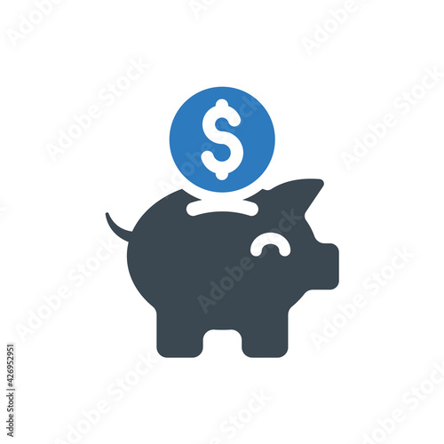 Piggy bank icon