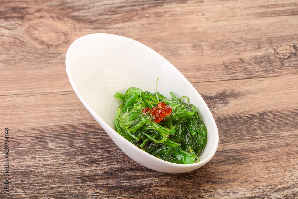 Asian traditional chukka salad in the bowl Asian traditional chukka salad in the bowl