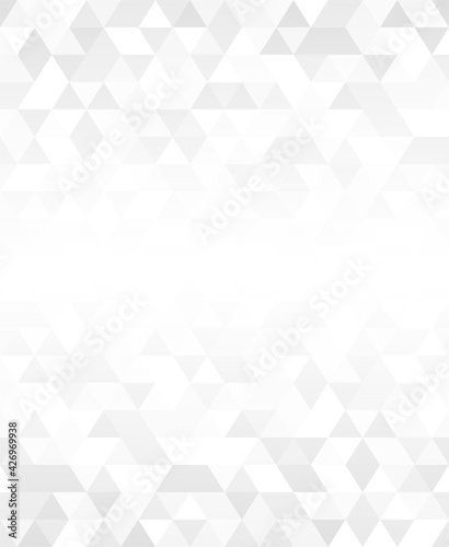 Abstract. Triangle geometric shapes pattern. white mosaic background. vector.