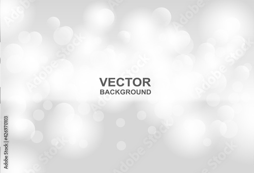 Abstract. bokeh blur light on white background. vector.