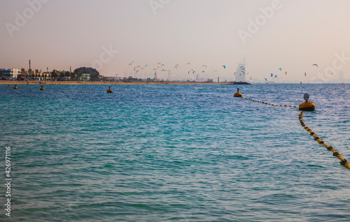 One of the beaches in Dubai